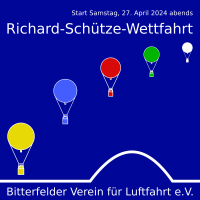 Webplakat für die Richard-Schütze-Wettfahrt am 27. Mai 2024 Start abends.